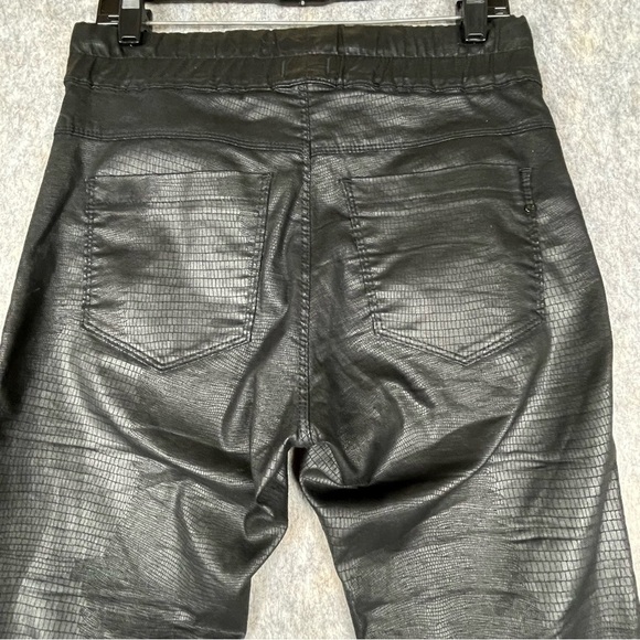 Bevy Flog Shely Snake Cro Print Drawstring Chic Classy Stylish Pant - Sz 27 - Picture 7 of 14